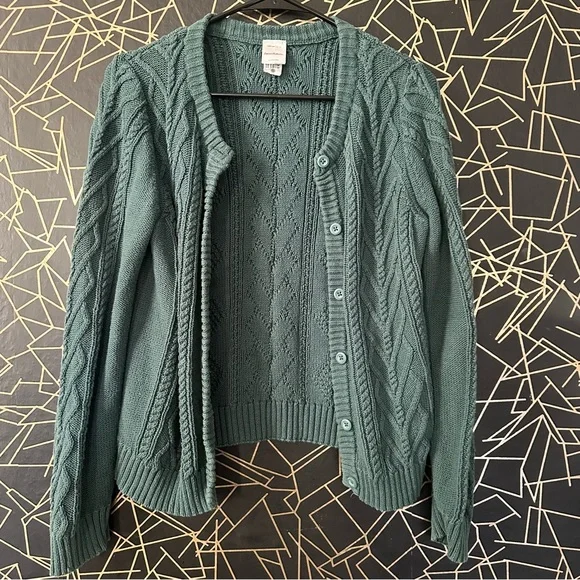 Hanna Andersson Green Knit Sweater - Picture 3 of 4